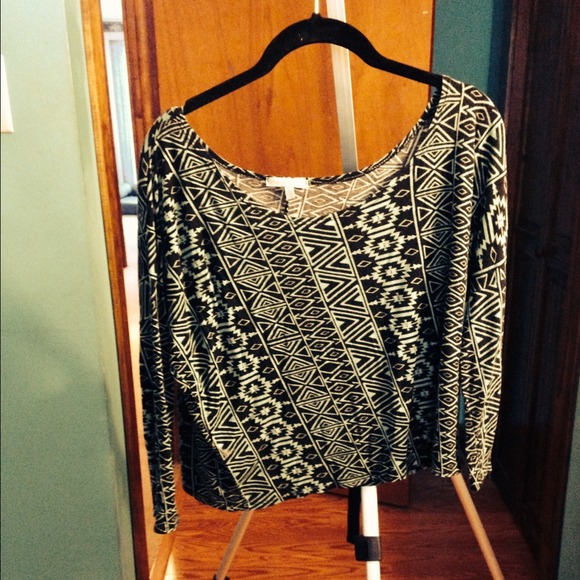 Aztec print top
