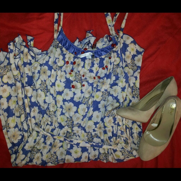 Lovely Flower Printed Dress