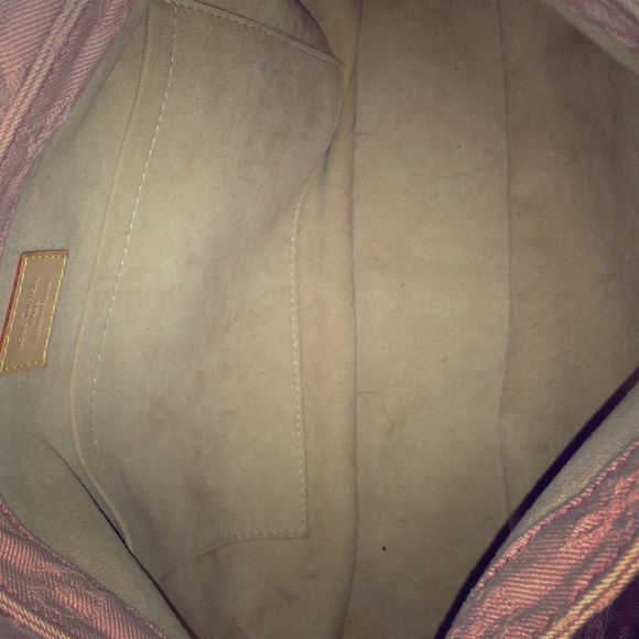 Lv pink denim inside
