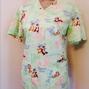 Disney Scrub Top. SOLD