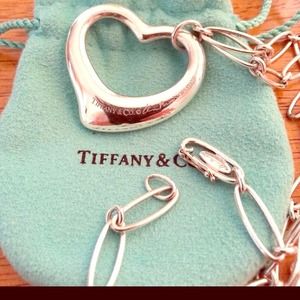 Tiffany & Co Elsa Peretti OpenHeart Chain Necklace
