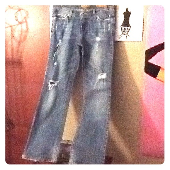 Plastic By Gly,Size,5,Distressed,Medium Wash,Jeans