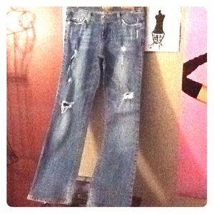 Plastic By Gly,Size,5,Distressed,Medium Wash,Jeans