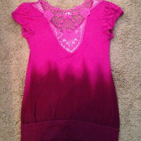 Magenta ombré tunic - Picture 3 of 4