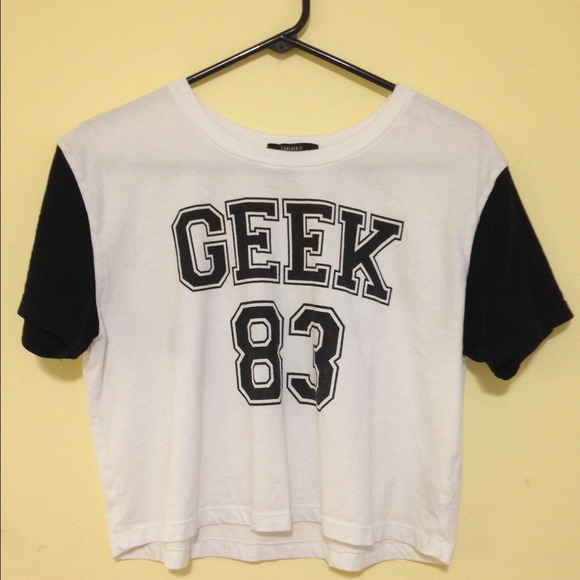 'Geek 83' crop top