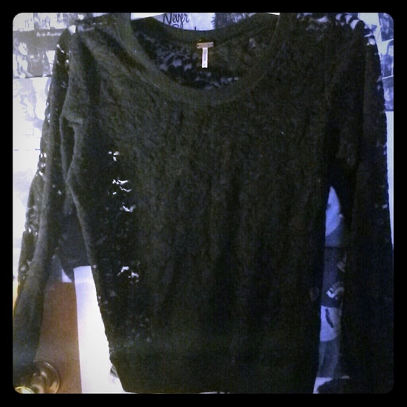 Mesh  long sleeve shirt