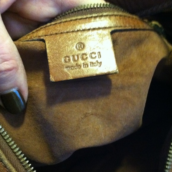 SOLD EBAYbrown leather Jackie O vintage hobo - Picture 4 of 4