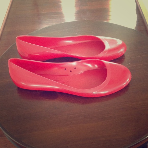 J. Crew red flats, size 7