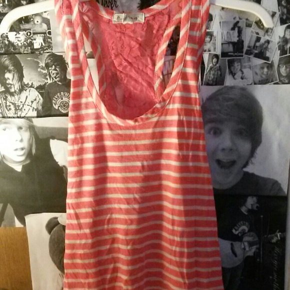 Pink Striped tank top