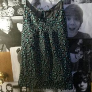 Leppard print tank top