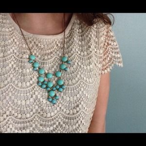 Teal Mini Bubble Necklace