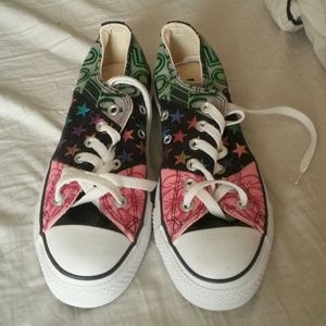 Multi Colored converse shoes