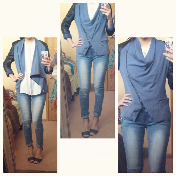 Tobi Side-Zipper Blazer, Sz. M