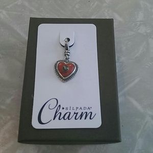 Silpada Red Hot Love Charm - Retired