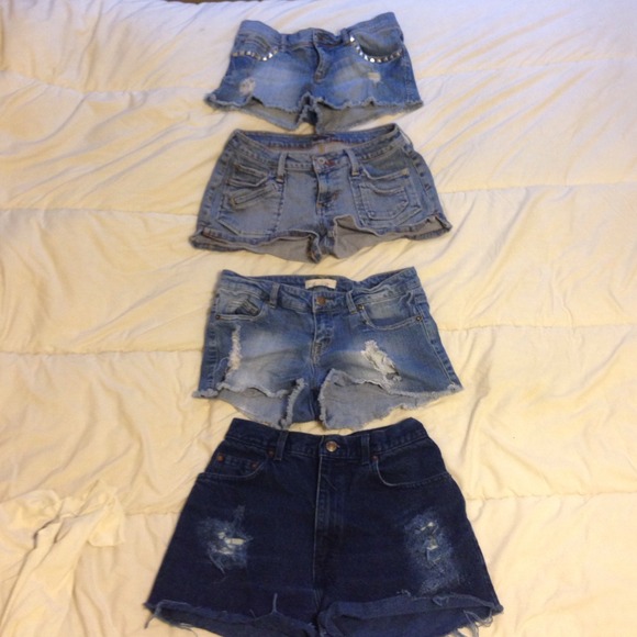 Denim shorts! High and low waisted!