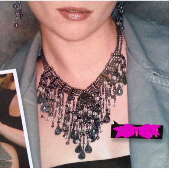 🚫SOLD🚫 Twilight Fringe Bib Statement Necklace