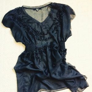 Sheer Black Top/Dress
