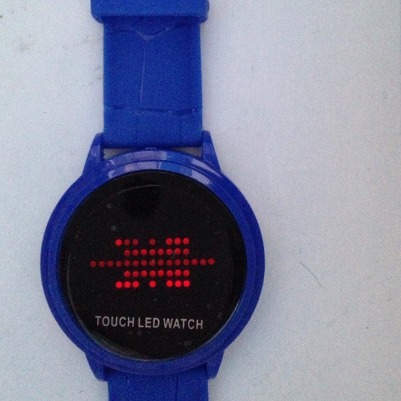Royal Blue LED Touch Screen Watch - Picture 2 of 2