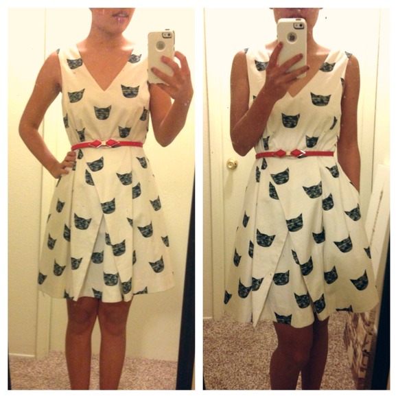 🚫SOLD🚫🎉HP x2🎉 Anthropologie Cat dress - Picture 3 of 4