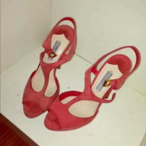Prada light peach heels size 5 1/2🎀
