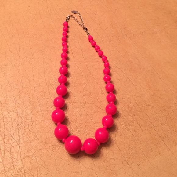 Hot Pink Chunky Necklace