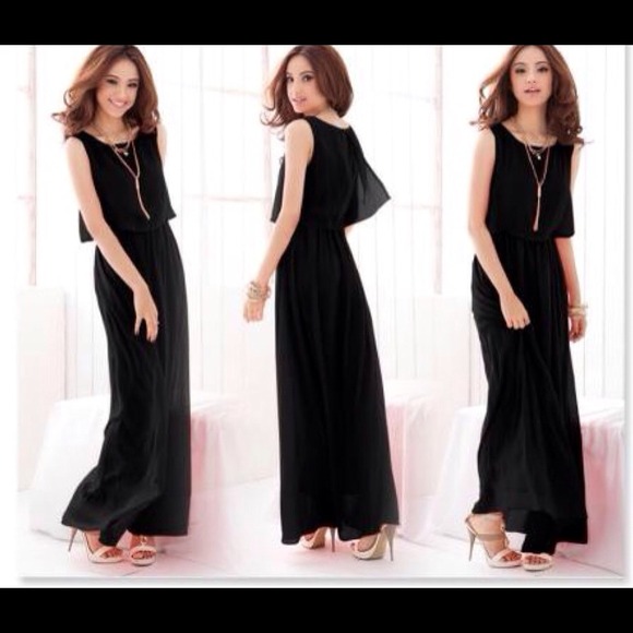 Maxi dress black