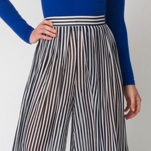 American Apparel striped chiffon pant