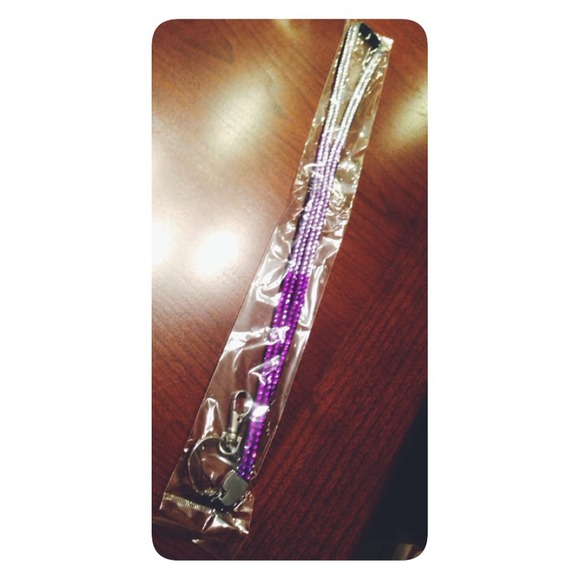 Purple lanyard