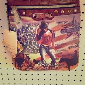 Nicole Lee USA American Cowgirl messenger purse