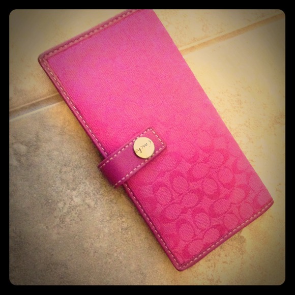 Authentic Pink Coach Wallet