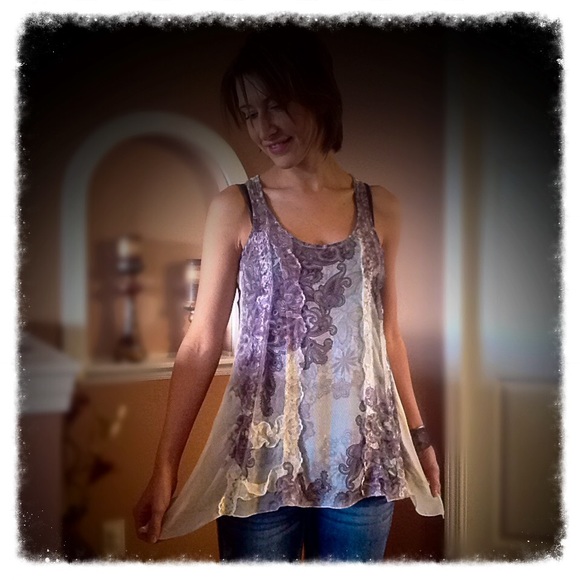 Beautiful boho tank - Picture 4 of 4