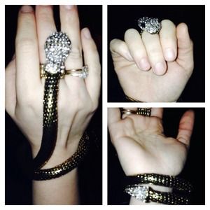 Gold Snake Ring/Bracelet NWOT