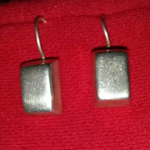 Silpada sterling silver rectangle chunky earrings