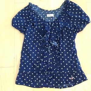 Navy blue hollister shirt