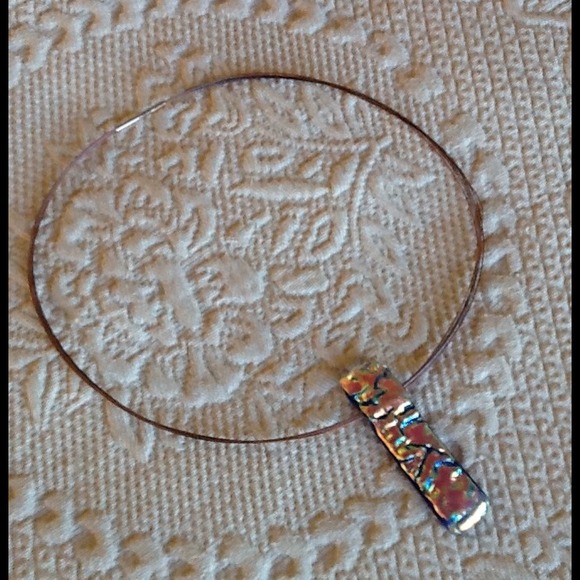 Handmade Dichroic Glass Necklace