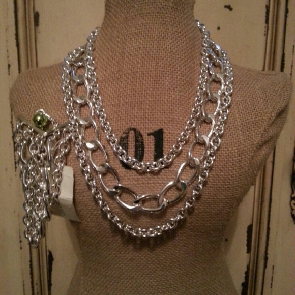 Necklace and bracelet set.