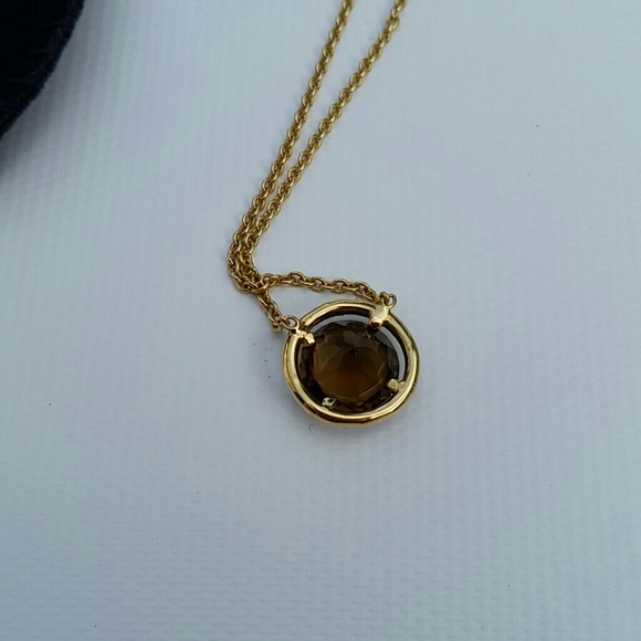 Cognac Quartz Necklace - Picture 3 of 4