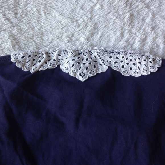 Petite navy blue tub top - Picture 2 of 3