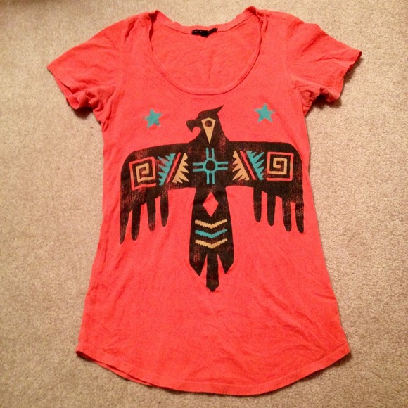 Light Orange Tee with Design