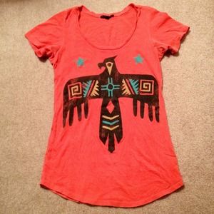 Light Orange Tee with Design