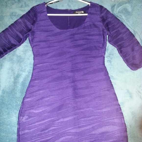 Purple short dress