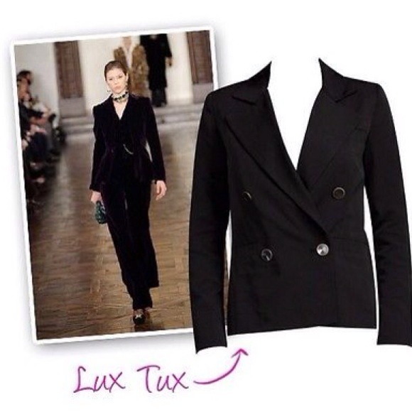 NWT CAbi Black Tuxedo Jacket Blazer S / 6