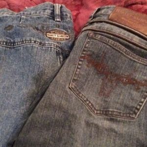 Two pair of Harley Jeans Bundle (size 4 & 6)