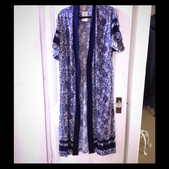 Long floral kimono style dress/robe