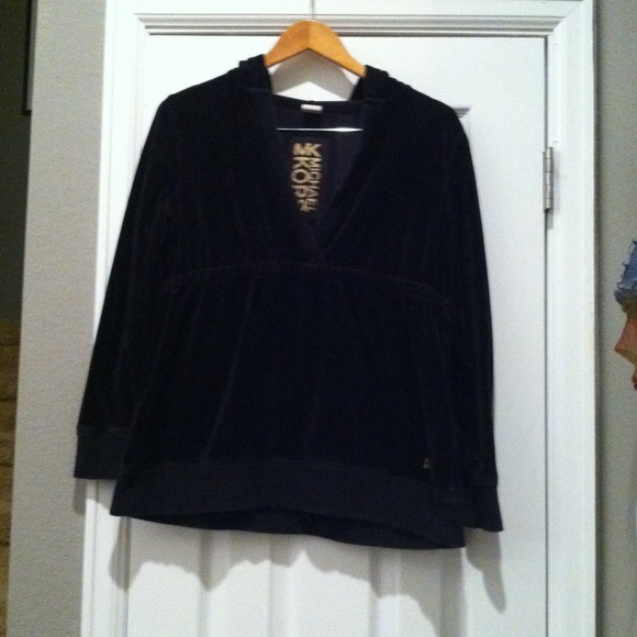 MICHAEL KORS velour high wasted hoodie