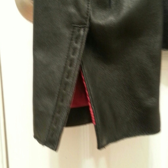 *REDUCED*Get ready for spring:) Hott black leather - Picture 3 of 4