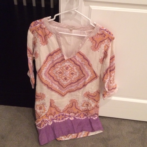 Jcrew dress or tunic top in linen size 4 - Picture 1 of 1