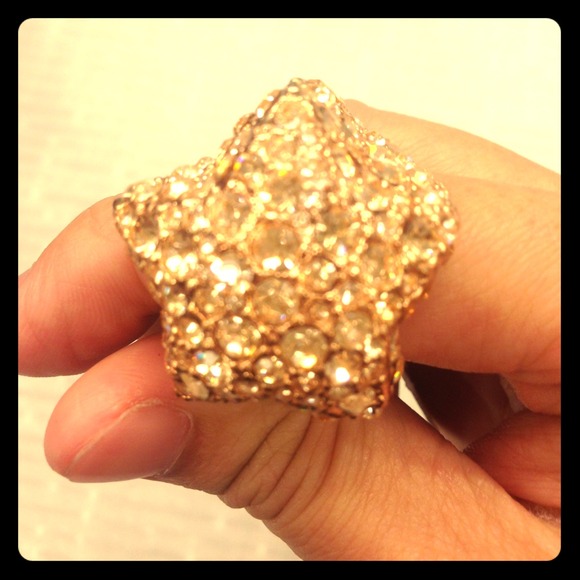 Marc by Marc Jacobs Rose Gold Star Pave ring💍 - Picture 1 of 4