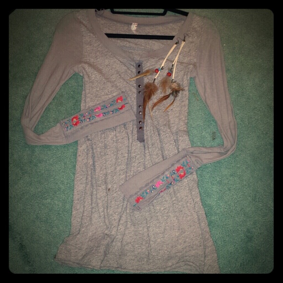 Free people long sleeve shirt
