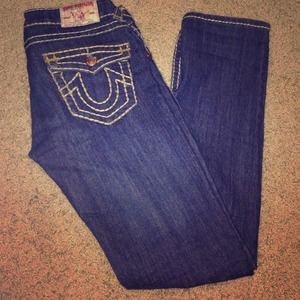 Dark blue True Religions